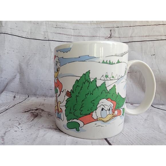 Donald Daisy Duck Holiday Applause Coffee Mug Walt Disney Christmas Vintage 1988 - Picture 5 of 8